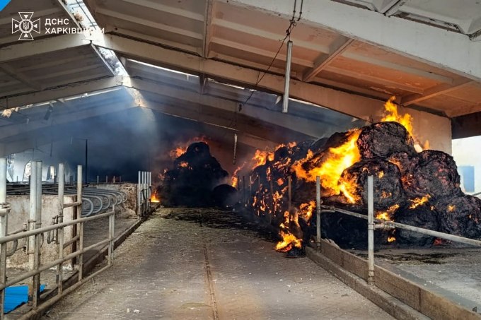 наслідок авіаудару по Ізюмському району
